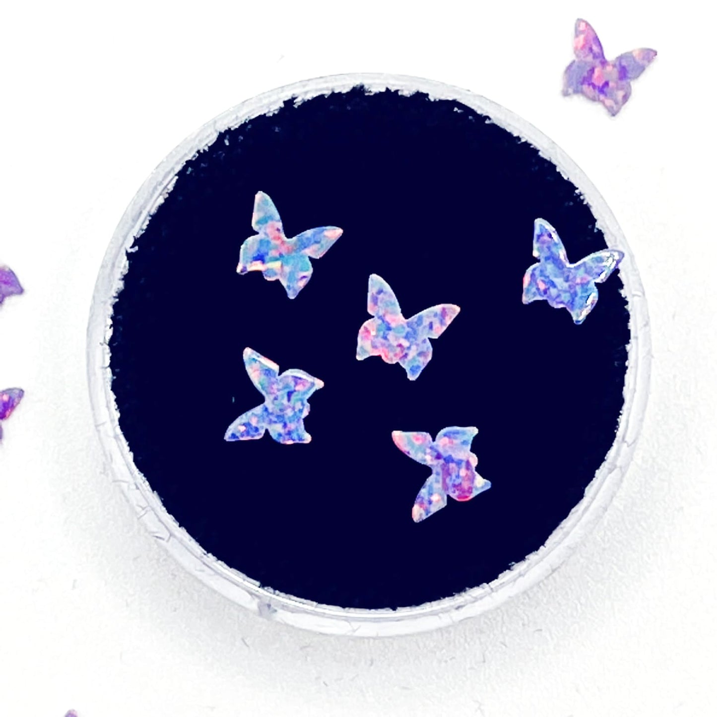 Iridescent sparkle butterfly (flip flop)