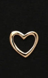 18k Open Faced Heart