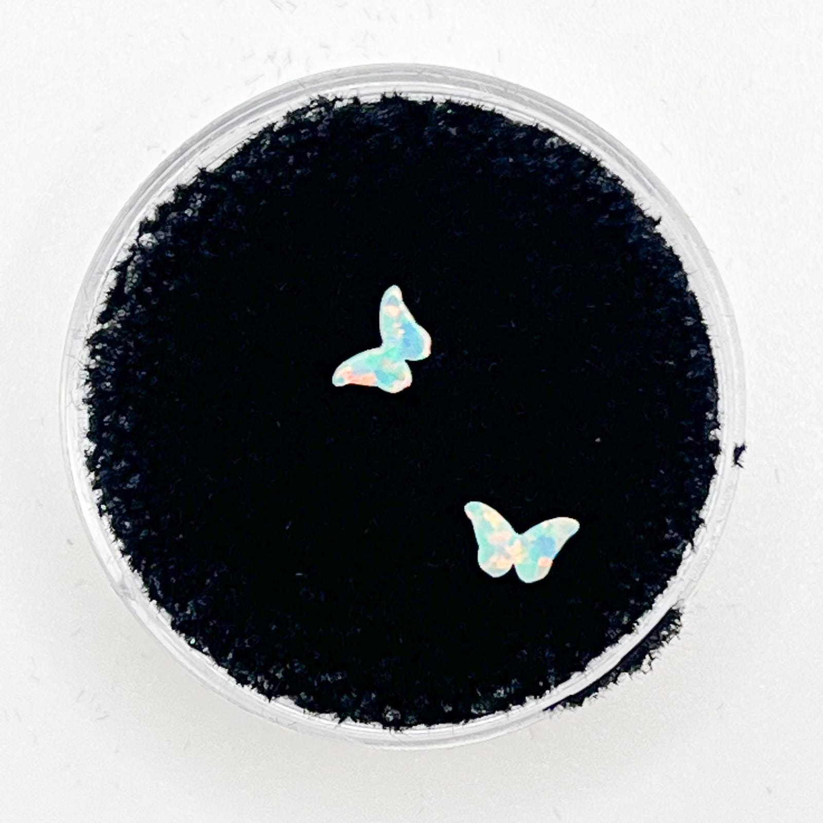 Opal iridescent butterflies