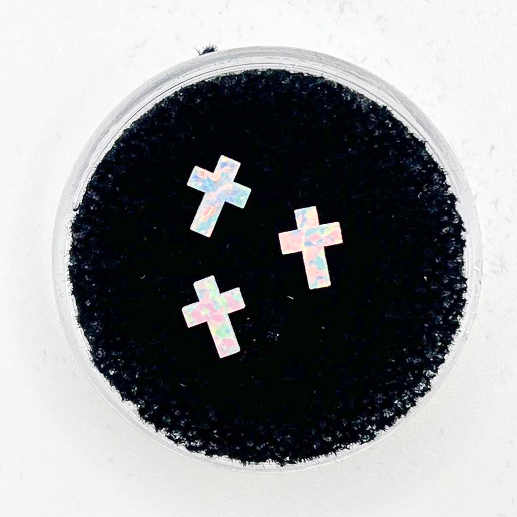 Opal iridescent cross Color 0P18