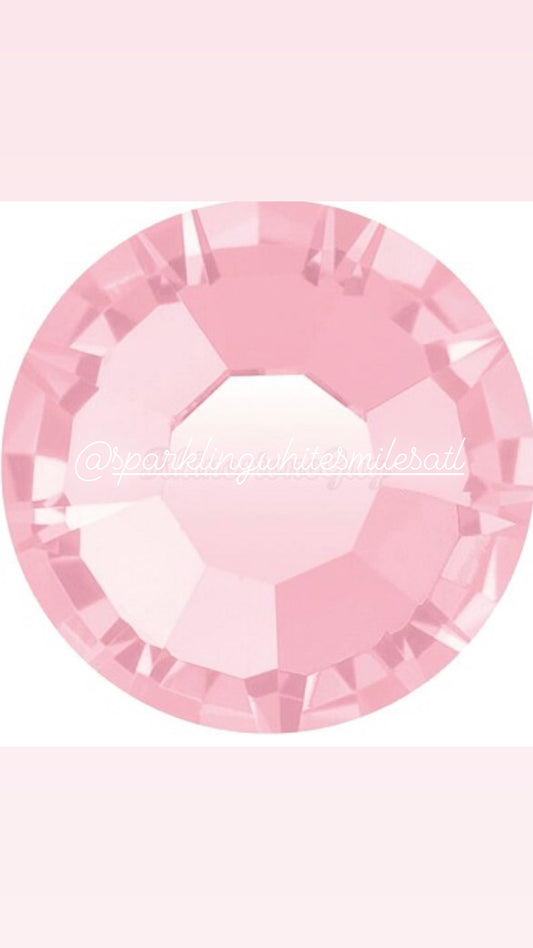 Preciosa Flat Back Round Crystal Light Pink - Maxima (Packs of 50)