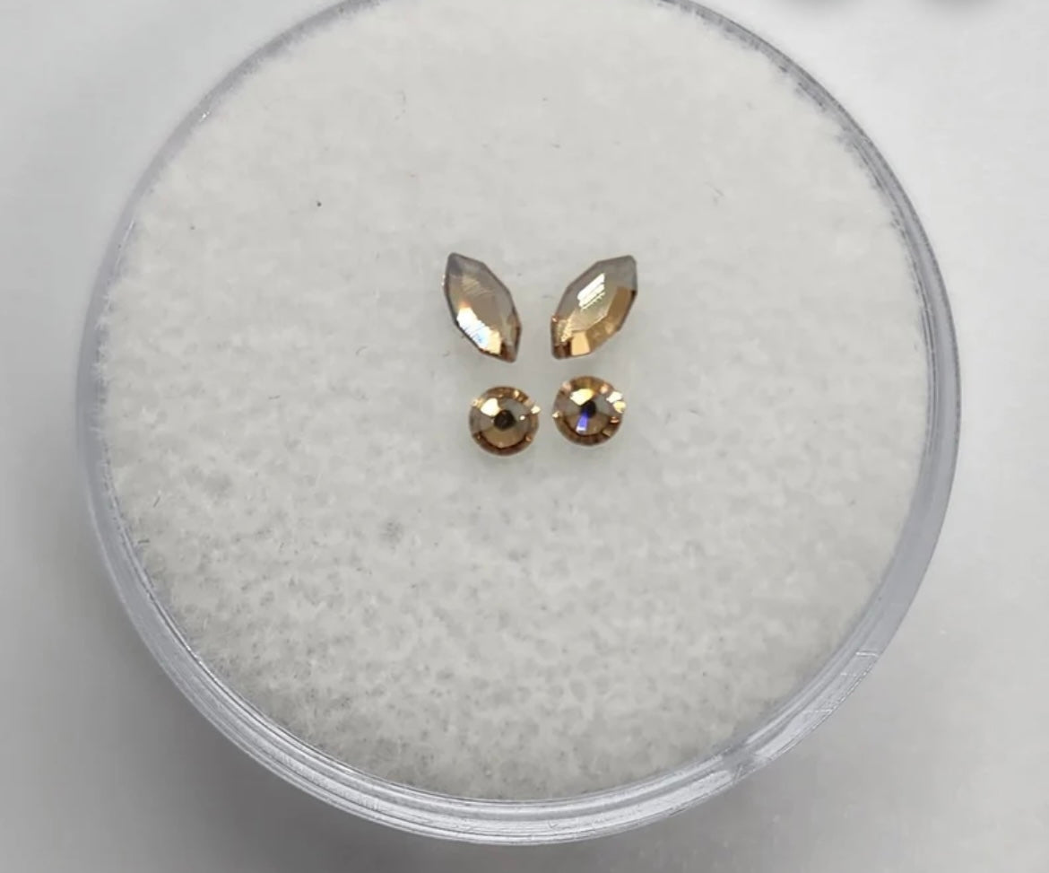 Butterfly tooth gem sets 3 colors to choose from